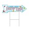 Signmission Easter Eggs Arrow Yard Sign Funny Home Decor 30in Wide C-ARROW10-999884 - alternate 1
